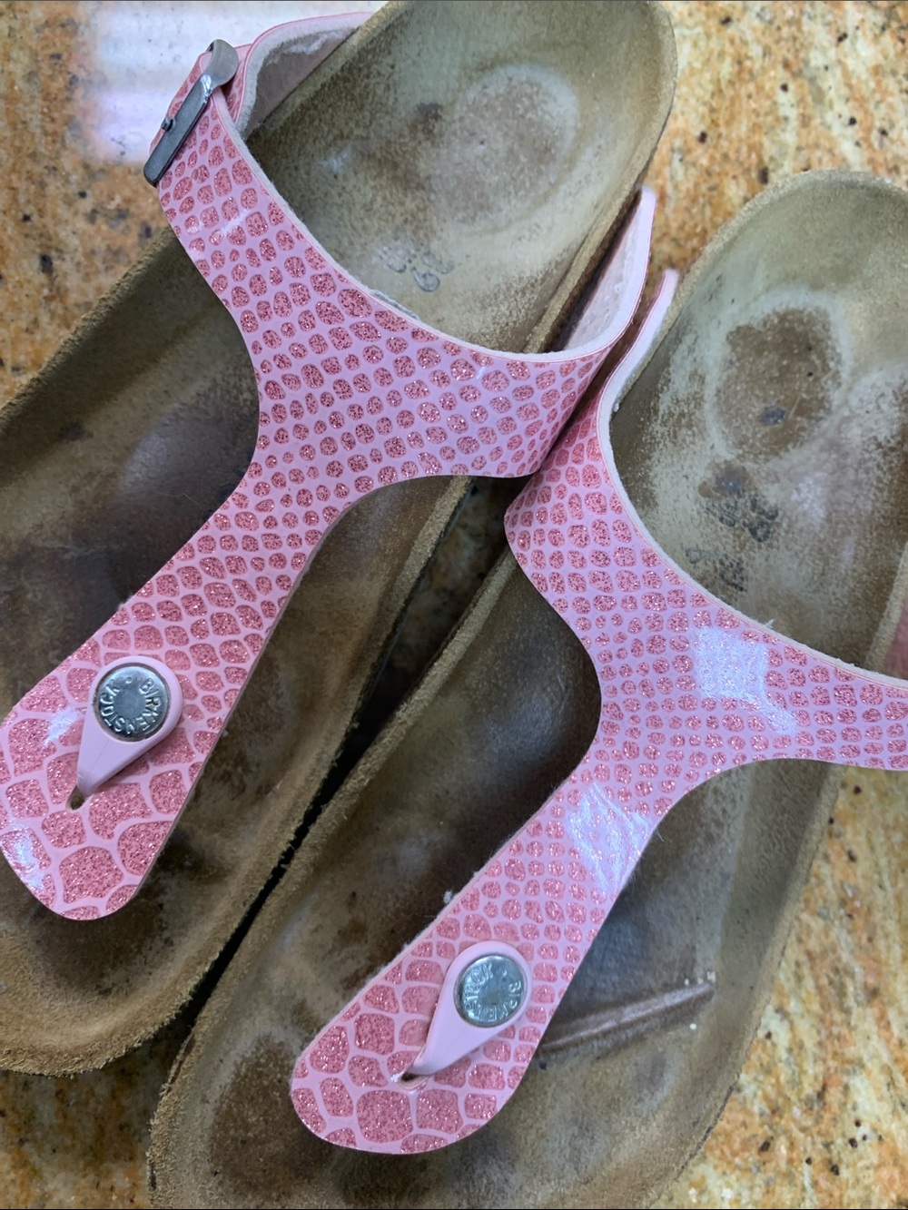 Birkenstock Pink T-Strap Thong Sandals - Picture 9 of 9